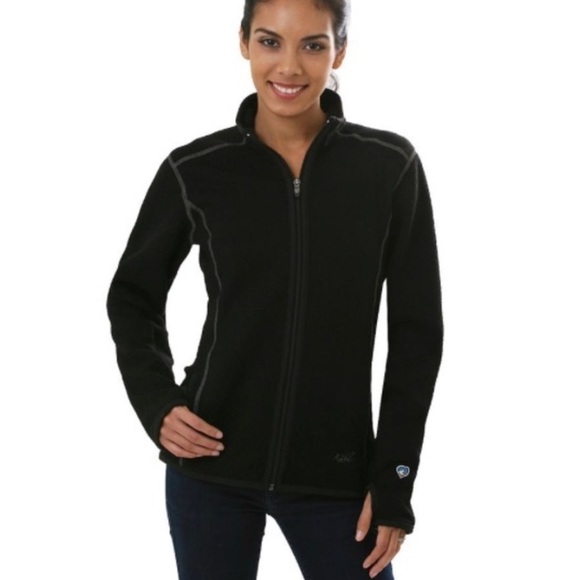 Kuhl Women’s Tara Alpaca Fleece Full Zipper Jacket Coat Wine Size L - Picture 11 of 11